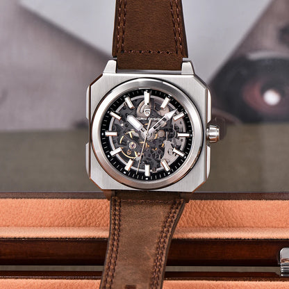 Montre Squelette Automatique ChronoState Aero Pulse 38mm pour Hommes