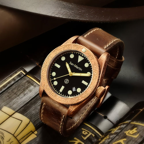 San Martin Bronze Diver Automatic 200M Vintage