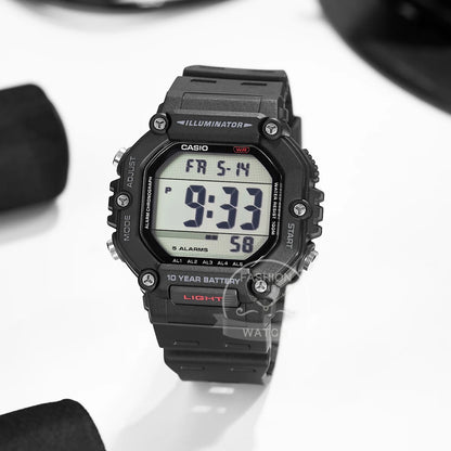 Casio Montre Sport Homme Polyvalente Affichage Numérique Étanche Bracelet Montre AE-1600H-