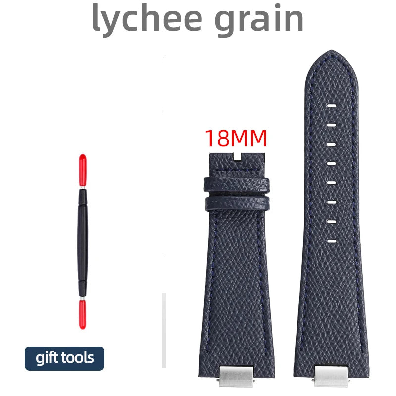 27 * 12mm 1853 PRX T137 watch strap for Tissot PRX men 40mm T137.407/T137.417 raised strap plain/bamboo/lychee pattern watchband