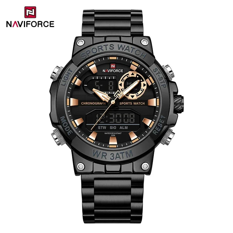 NAVIFORCE NF9237 Military Dual Display Chronograph Watch