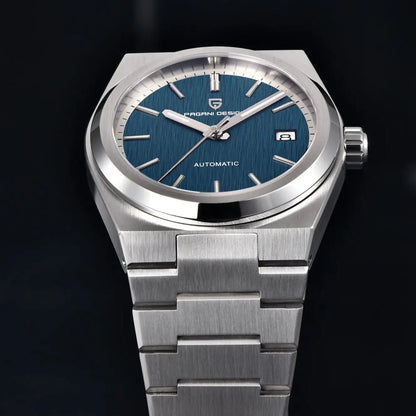 Montre automatique mécanique Pagani Design pour homme, mouvement Miyota8215, de luxe, en acier inoxydable avec saphir et traitement antireflet, étanche