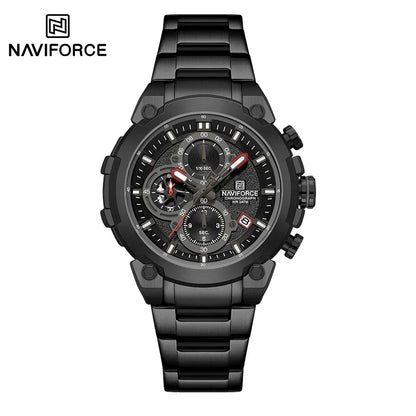 Montre Militaire Homme NAVIFORCE Luxe Étanche Quartz Chronographe Bracelet Montre Masculino Tendance Horloge