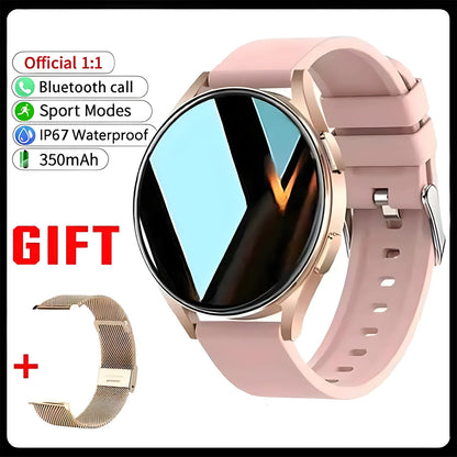 Montre Connectée Bluetooth Pro Appel 1,39 Pouces Cadrans Personnalisés Musique Sport Homme Femme Montre 6 Moniteur de Santé Smartwatch Pour Android IOS