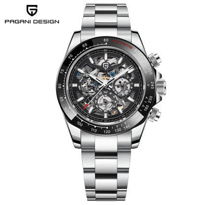 ChronoState Noir Prestige Automatic Luxury Chronograph Watch for Men