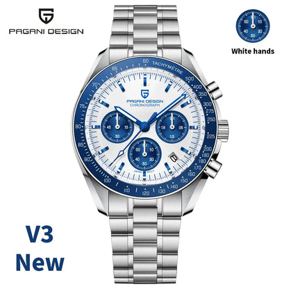 PAGANI DESIGN 2026 Nouvelle V5 PD1701 Montres Homme Luxe Montre à Quartz Homme Sport Vitesse Chronographe Verre Saphir AR Étanche 100M