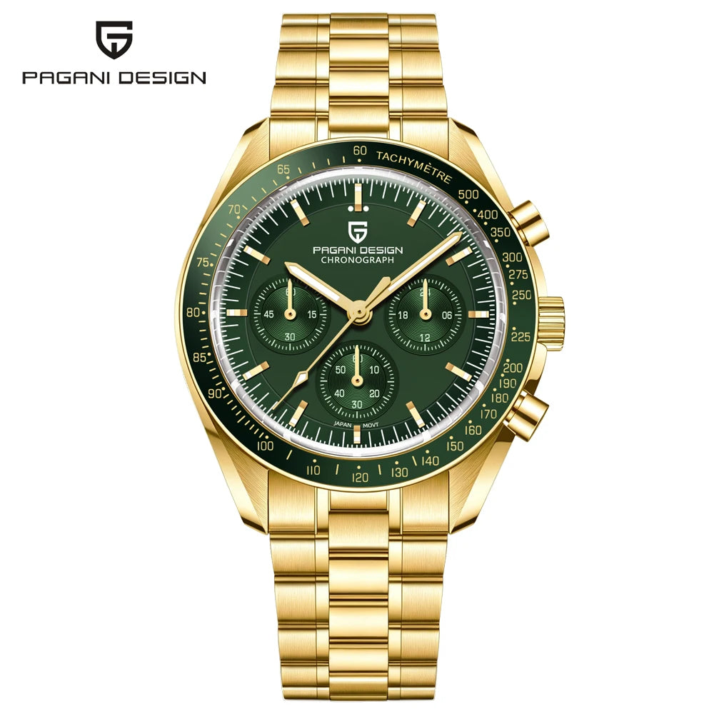 2026 PAGANI DESIGN Nouvelles Montres Homme Marque de Luxe Chronographe Automatique Quartz Étanche Sport Acier Inoxydable Horloge Relogio
