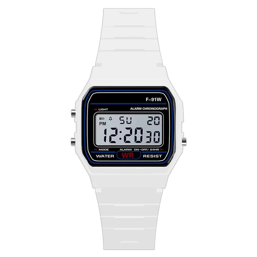 Montre de sport de luxe analogique et numérique militaire LED étanche pour homme, femme et enfant avec bracelet et alarme