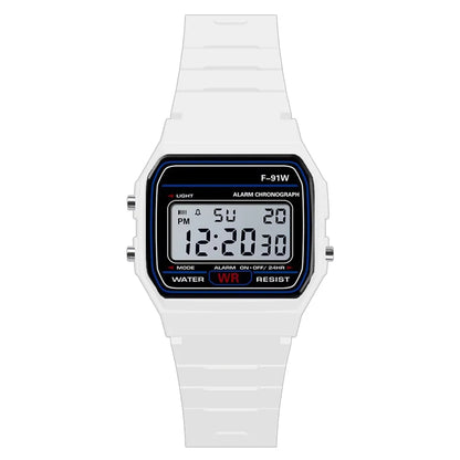 Montre de sport de luxe analogique et numérique militaire LED étanche pour homme, femme et enfant avec bracelet et alarme