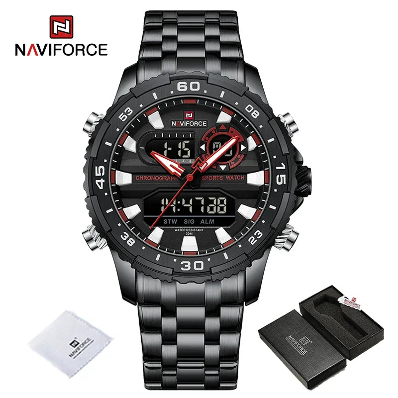 NAVIFORCE NF9234 Analog Digital Dual Time Watch