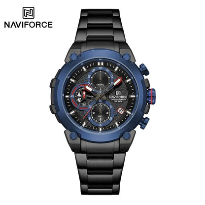 Montre Militaire Homme NAVIFORCE Luxe Étanche Quartz Chronographe Bracelet Montre Masculino Tendance Horloge