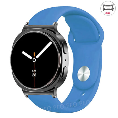 Sports Silicone Strap for Samsung Galaxy Watch 8 40mm 44mm Band No Gaps Correa Bracelet for Galaxy 8 Classic 46mm Accessories