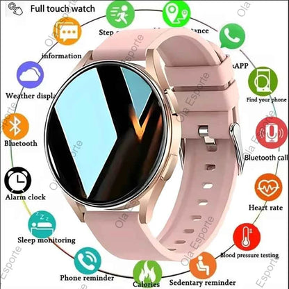 Montre Connectée Bluetooth Pro Appel 1,39 Pouces Cadrans Personnalisés Musique Sport Homme Femme Montre 6 Moniteur de Santé Smartwatch Pour Android IOS