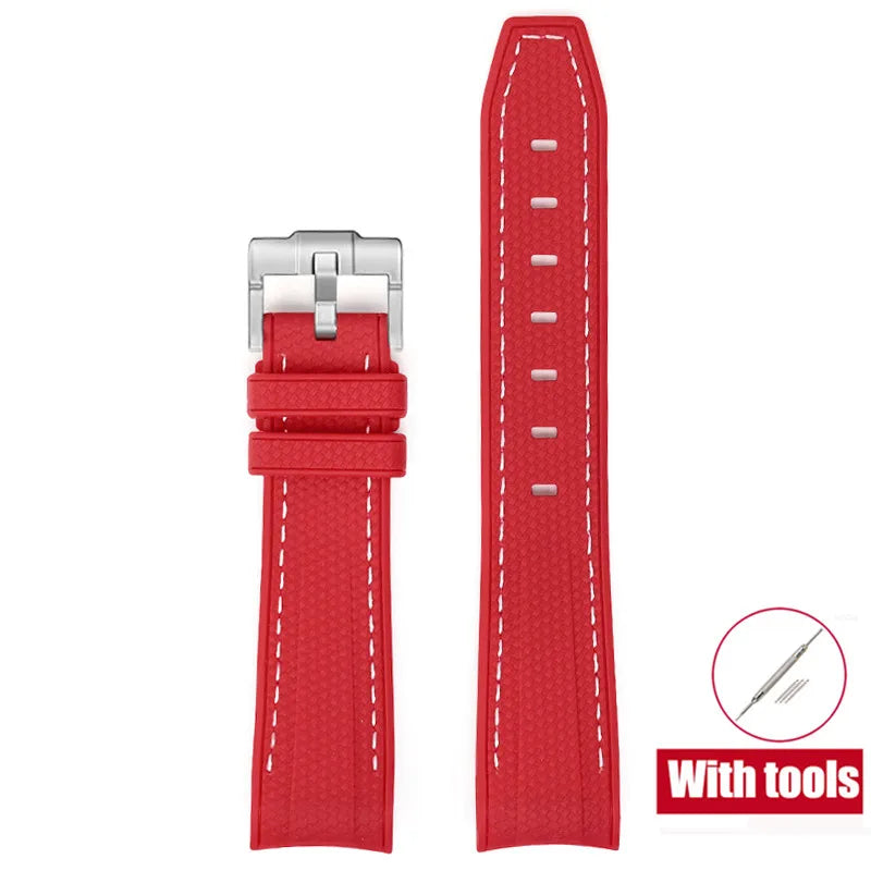 20mm Diving Strap for Omega X Swatch Joint MoonSwatch Men Women Arc Curved End TPU Rubber Bracelet for Rolex Watch Band Tools