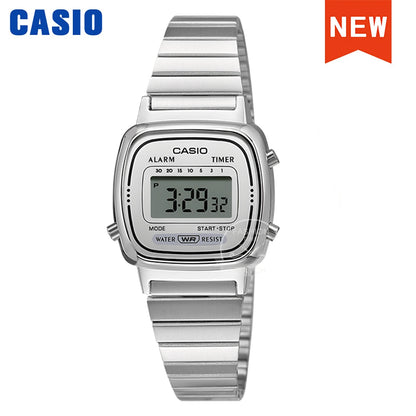 Montre Casio argent montres femmes ensemble marque luxe Étanche numérique Sport montre femme relogio LA670WA-7D/1D