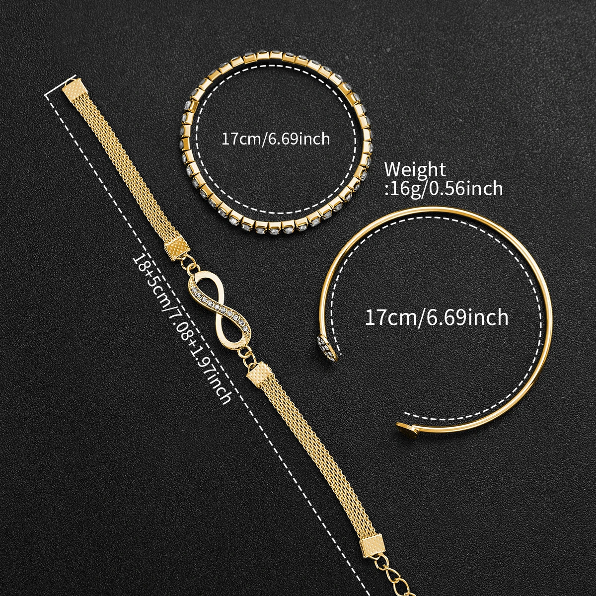 Lot de 4 montres à cadran arabe tendance pour femme, montre-bracelet à quartz pour femme avec strass, ensemble de bracelets Reloj Mujer (sans boîte)