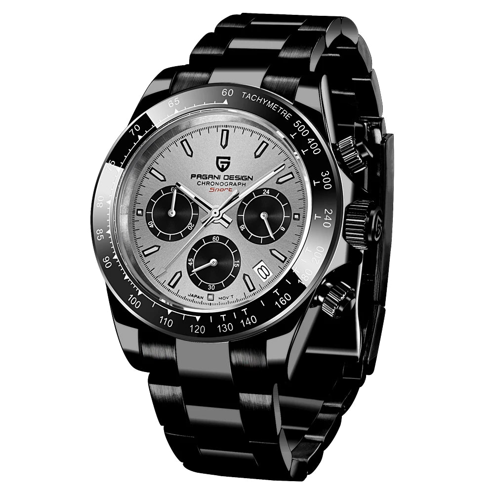 PAGANI DESIGN 2026 NOUVEAU 1664 Montre homme cadran météorite Montre de luxe en saphir à quartz pour hommes Chronographe sport pour hommes Reloj Hombre
