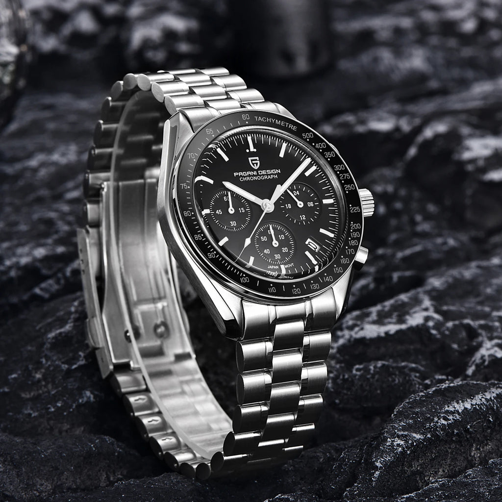2026 New PAGANI DESIGN V5 Moon Men's Watches Top Luxury Quartz Watch For Men Chronograph Waterproof Sport Stainless Steel Clock