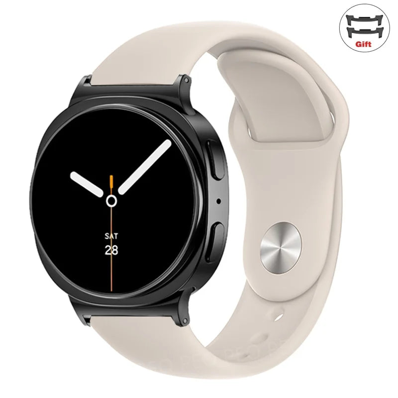 Sports Silicone Strap for Samsung Galaxy Watch 8 40mm 44mm Band No Gaps Correa Bracelet for Galaxy 8 Classic 46mm Accessories
