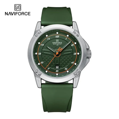 Montre NAVIFORCE pour Homme, Classique, Tendance, Date, Lumineuse, Étanche, Sport, Bracelet en Silicone, Montre-bracelet à Quartz Relogio Masculino 2025