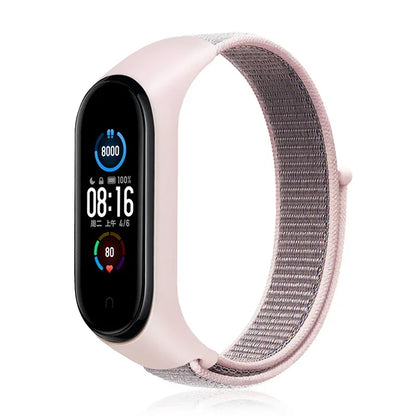 Nylon loop Mi band 4 5 6 Strap Replacement Soft Adjustable Wrist Watchband Pulsera correa For Xiaomi Mi band 3 4 5 6 7 Bracelet