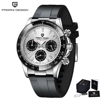 PAGANI DESIGN 2026 NOUVEAU 1664 Montre homme cadran météorite Montre de luxe en saphir à quartz pour hommes Chronographe sport pour hommes Reloj Hombre