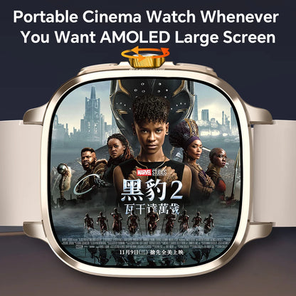 Montre connectée S99, version globale Android 13.0, écran AMOLED 2,4 pouces, insertion carte SIM, GPS, WIFI, caméra rotative à 190°, jeux