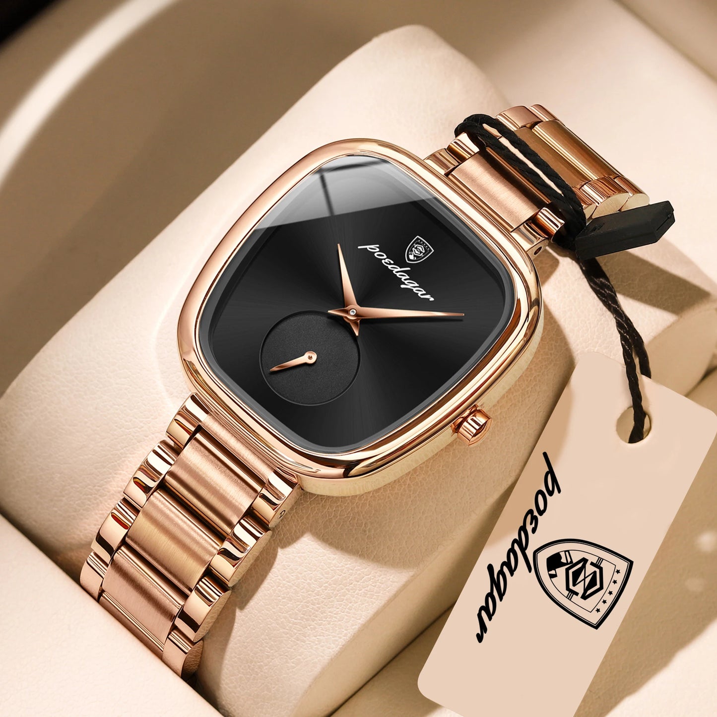 POEDAGAR Elegant Luxury Watch For Woman Waterproof Stainless Steel Women's Quartz Watches Simple High Quality Ladies Wristwatch