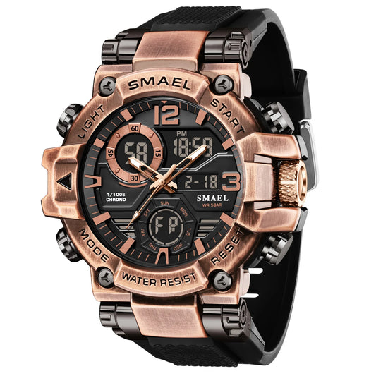 SMAEL Brand 8110 Waterproof Dropshipping Watch Alarm Clock night light Young Fashion business Quartz Sport Wristwatches
