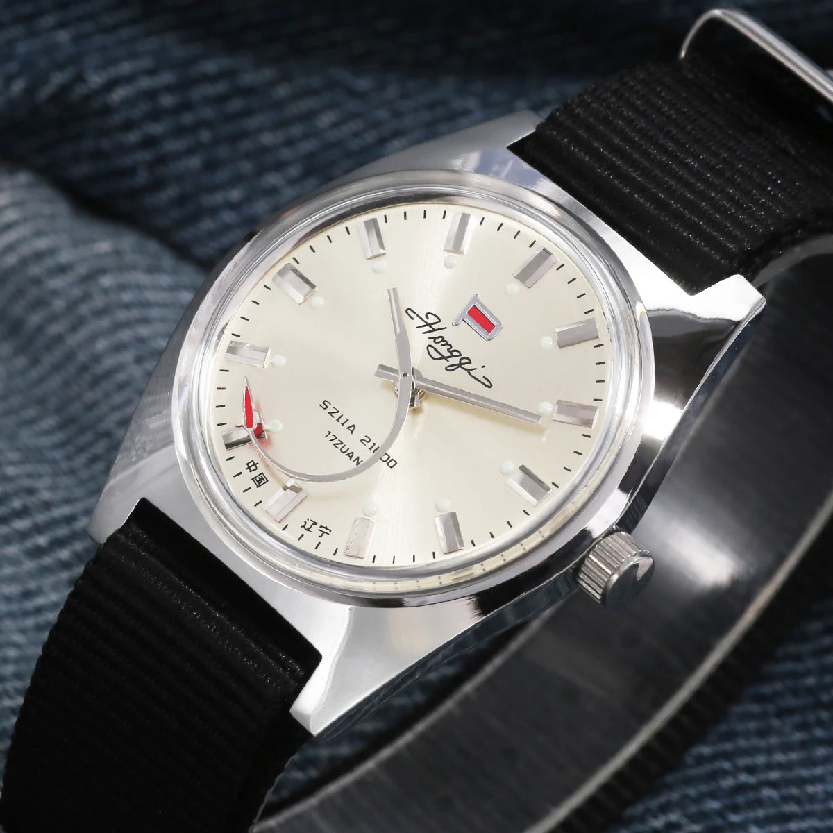 ChronoState Shanghai 8120 – Montre mécanique rétro 36MM | Mouvement manuel Montre vintage homme