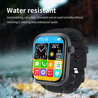 Montre Connectée Homme Femme Moniteur de Fréquence Cardiaque Pression Artérielle, Montre Sport Extérieur avec Compteur de Calories Podomètre Montre Cyclisme
