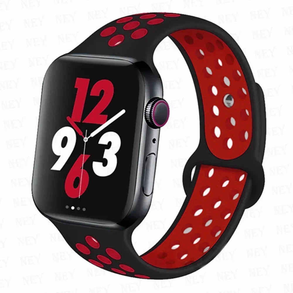 Sport Strap For Apple Watch Band Ultra 49mm 44mm 45mm 38/40mm/41mm Silicone Pride Bracelet correa iWatch Series 8 7 6 4 5 3 9 SE