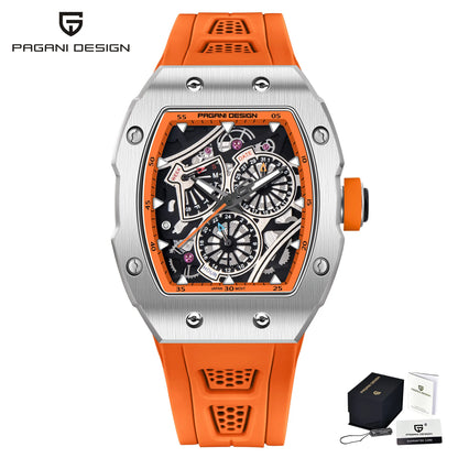 ChronoState Matrix X Square Skeleton Quartz Watch for Men