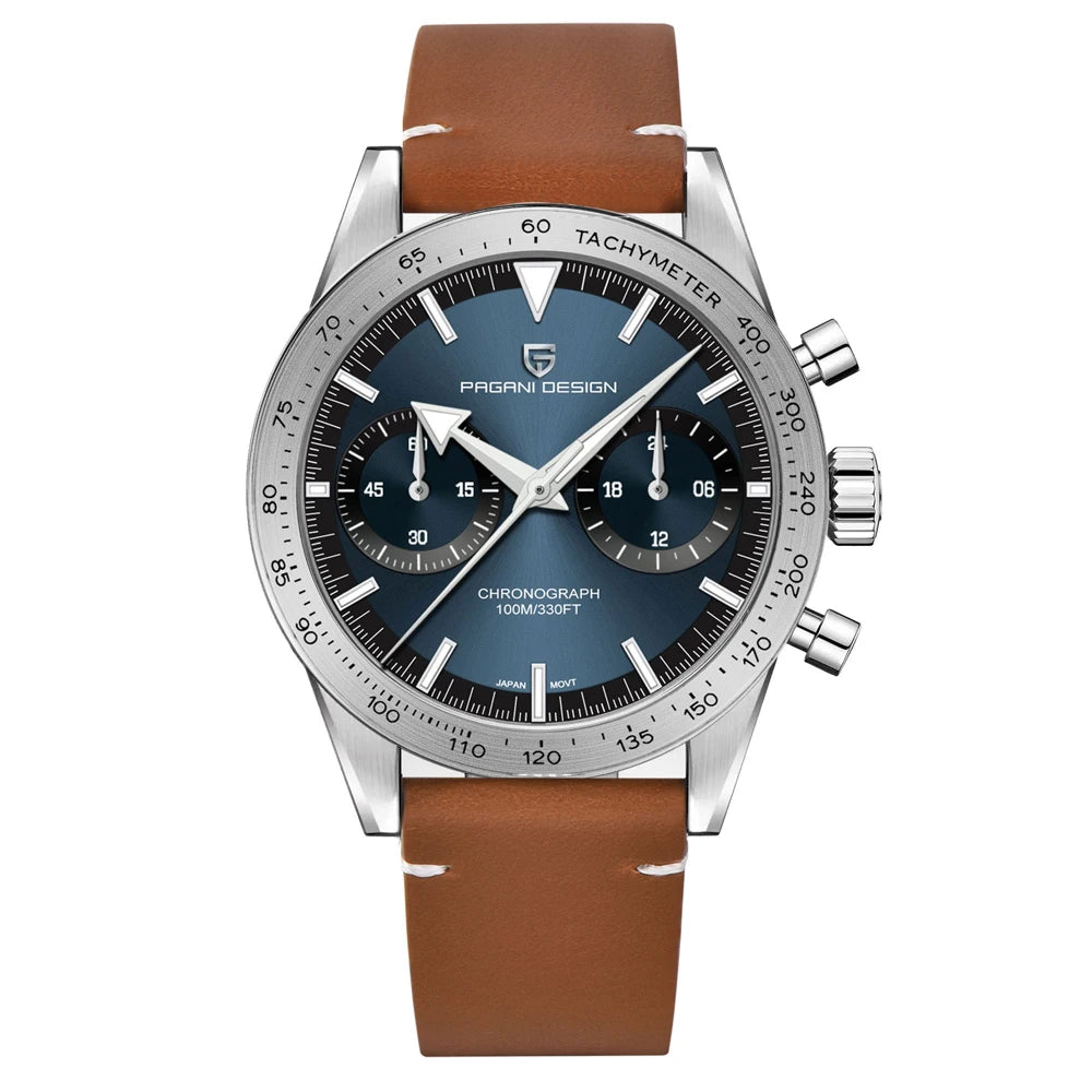 2026 Nouvelle montre homme rétro PAGANI DESIGN Montre à quartz phase de lune pour homme Chronographe sport de vitesse saphir AR VK64 Horloge Reloj Hombre