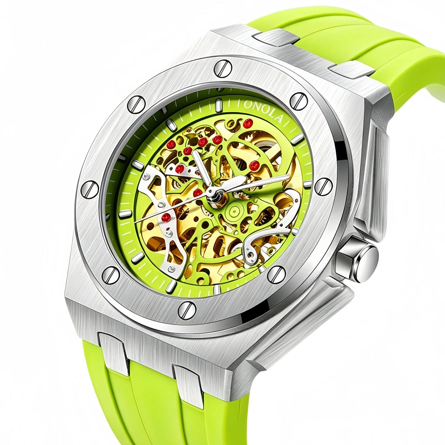 ONOLA Watch Top Brand Luxury Sports Men Wristwatch Waterproof  Automatic Mechanical Watches Relogio Masculino