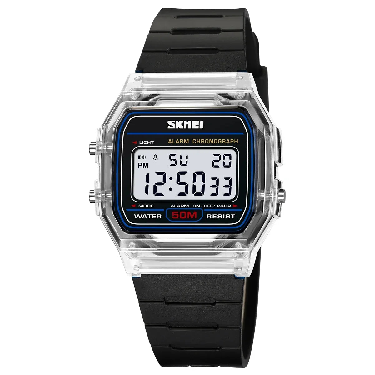 SKMEI 2056 Electronic Waterproof Sports Watch for Men Women Countdown Boy Girl Digital Date Wristwatches 1123 Reloj Masculino