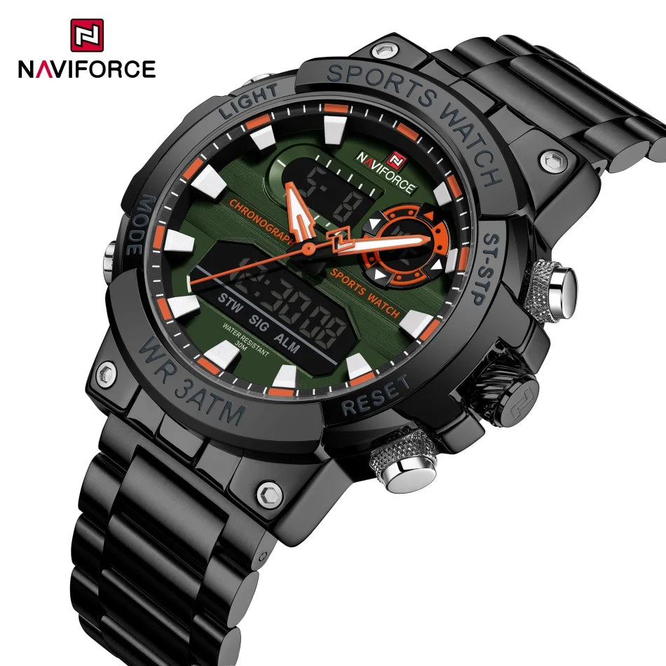 NAVIFORCE NF9237 Military Dual Display Chronograph Watch