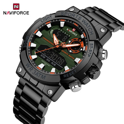 NAVIFORCE NF9237 Military Dual Display Chronograph Watch