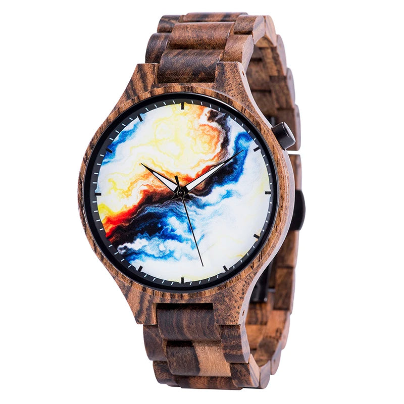 Montre en Bois BOBO BIRD pour Hommes Mouvement à Quartz Japonais Montres Étanche relogio masculino Cadeaux Personnalisables