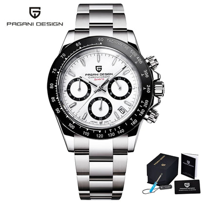 PAGANI DESIGN 2026 NOUVEAU 1664 Montre homme cadran météorite Montre de luxe en saphir à quartz pour hommes Chronographe sport pour hommes Reloj Hombre