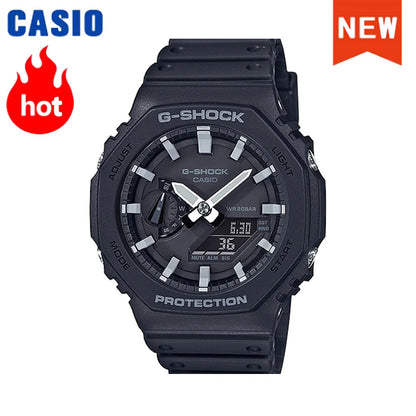 Montre homme Casio GA-2100 série 2026 Flame Inside, montre tendance sport multifonction mode antichoc à disque de couleur G-SHOCK