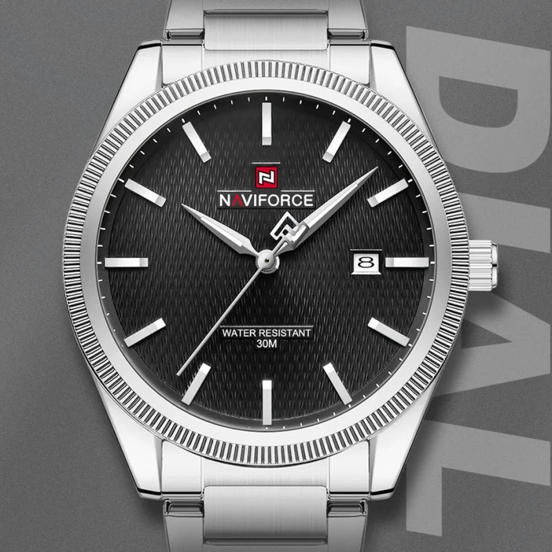 NAVIFORCE NF9276S Zinc Alloy Case Stainless Steel Band Watch