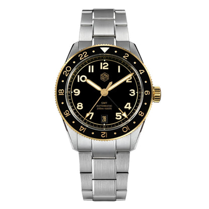 San Martin SN0140W NH34 GMT Automatic Sapphire Watch