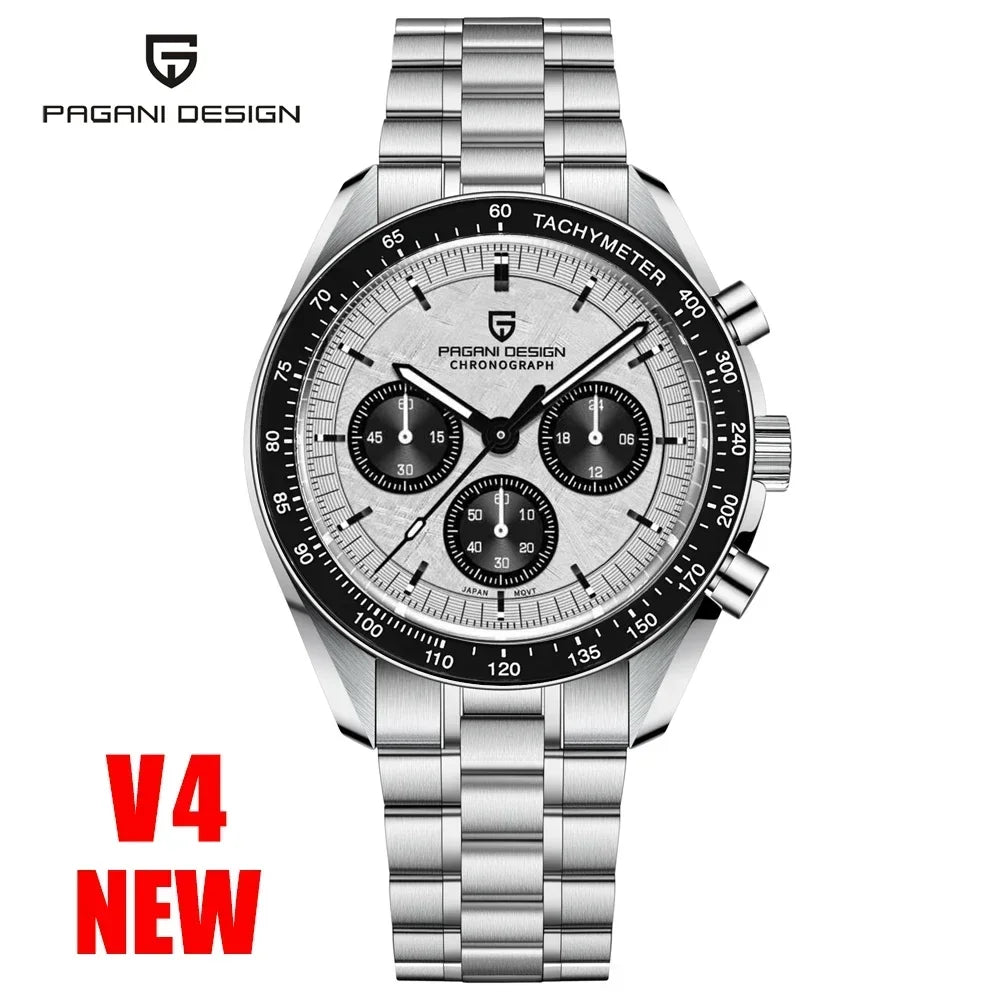PAGANI DESIGN 2026 Nouvelles Montres Homme Montre de Luxe à Quartz Pour Homme Chronographe Rapide à Date Automatique Bracelet Saphir AR