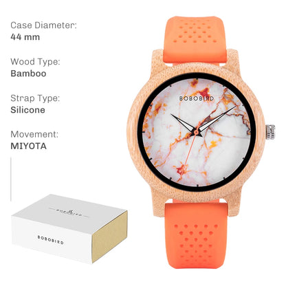 Montre en bois BOBO BIRD pour hommes et femmes Montres en bois unisexes légères fabriquées à la main Offre à durée limitée personnalisée