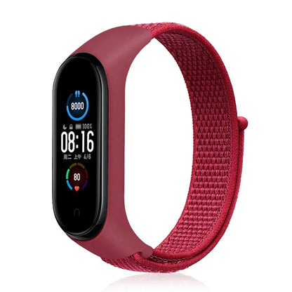 Nylon loop Mi band 4 5 6 Strap Replacement Soft Adjustable Wrist Watchband Pulsera correa For Xiaomi Mi band 3 4 5 6 7 Bracelet
