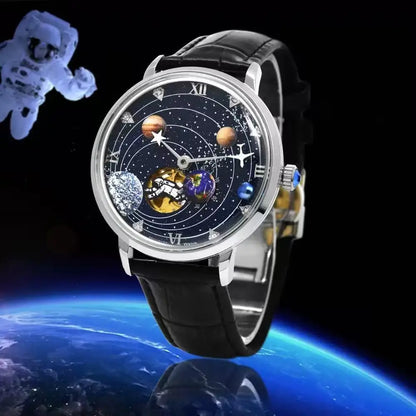 Space Explorer Galaxy Planet Automatic Mechanical Watch