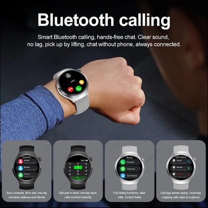 Nouvelle Montre Connectée Homme 2026 Watch 5 Pro Mise à Jour GPS NFC 360*360 AMOLED HD Appel Bluetooth Étanche Pour Android iOS