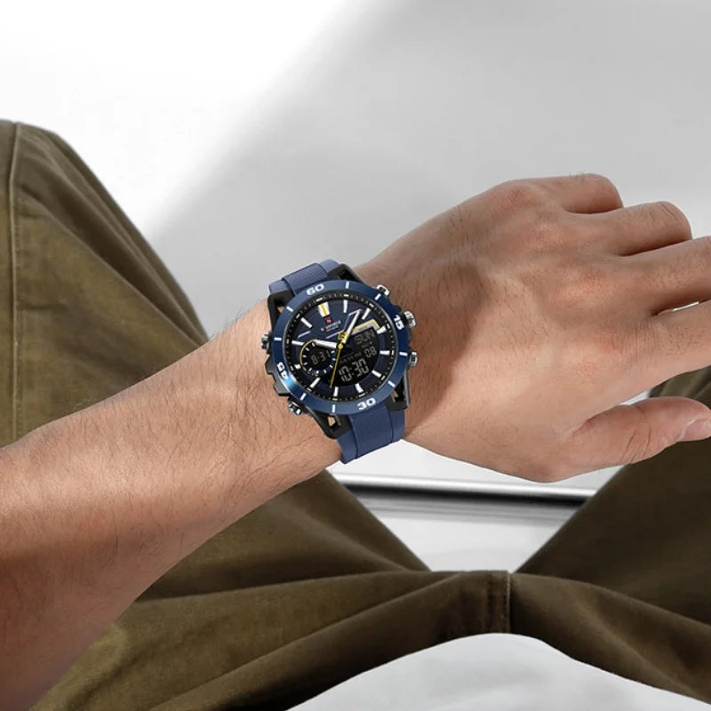 NAVIFORCE 2026 NF7135 Analog LCD Chronograph Watch
