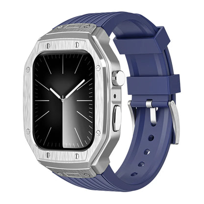 Modification Kit Metal Case & TPU Strap for iWatch Series 9 8 7 45mm 6 5 4 SE 44mm